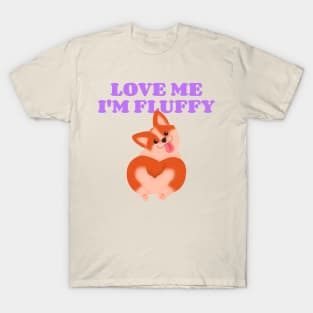 Fluffy Cute Corgi T-Shirt